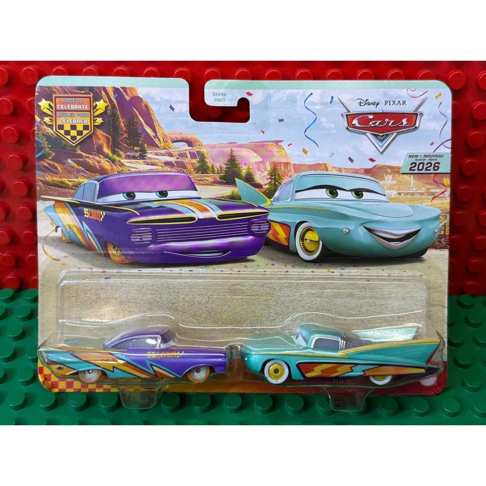 Disney Pixar Cars Race to Celebrate Ramone and Flo 2-Pack Die-Cast Mattel DXV99